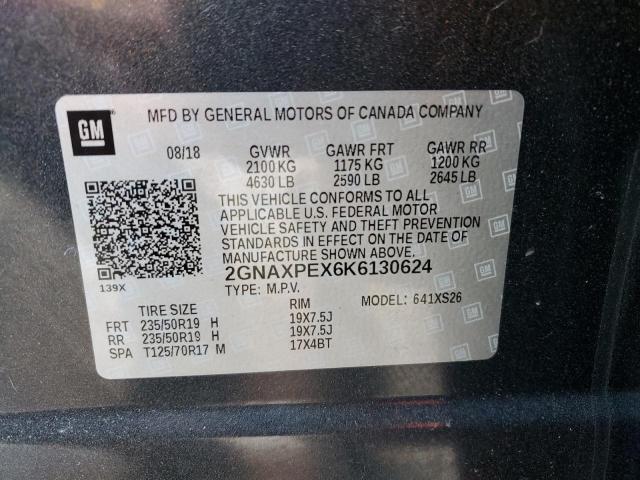 2019 CHEVROLET EQUINOX PR - 2GNAXPEX6K6130624