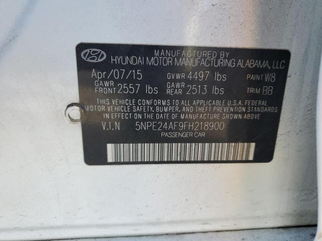 2015 HYUNDAI SONATA SE 5NPE24AF9FH218900