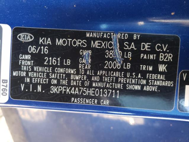 3KPFK4A75HE013711 KIA FORTE LX
