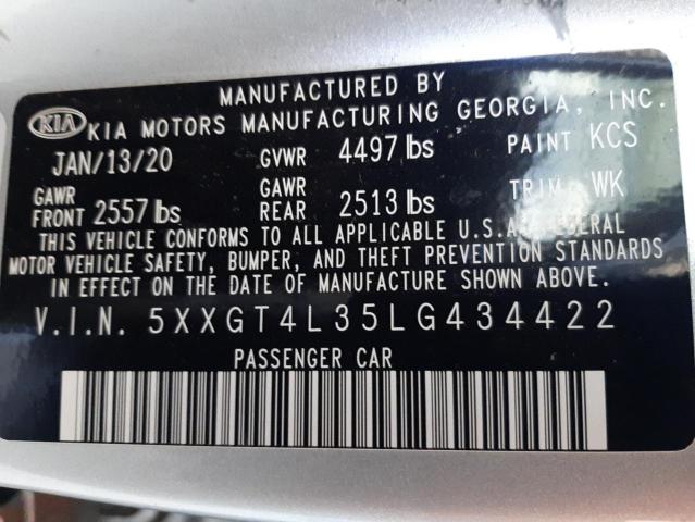5XXGT4L35LG434422 KIA Optima Lx
