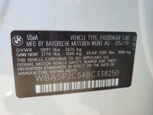 WBASP2C54BC338250 BMW 535 XIGT