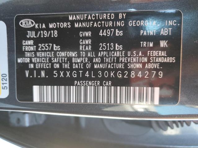 5XXGT4L30KG284279 KIA Optima Lx