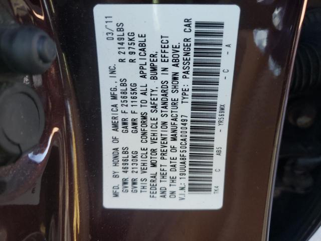 19UUA8F50CA000497 Acura TL