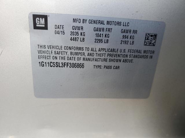 2015 CHEVROLET MALIBU 1LT - 1G11C5SL3FF306866