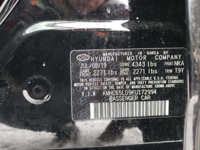 2019 HYUNDAI IONIQ - KMHC65LD9KU172994