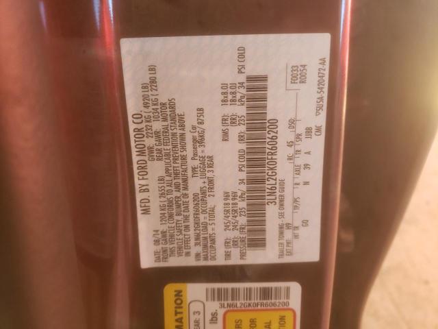 3LN6L2GK0FR606200 Lincoln MKZ