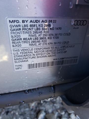 VIN WA1LXBF73ND019564 2022 Audi Q7, Premium Plus no.13