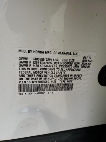 2019 HONDA PASSPORT E - 5FNYF8H52KB014423