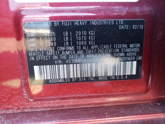 4S3BMBG62A3237513 Subaru Legacy 2.5i Premium