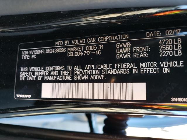 YV126MFLXH2438096 Volvo S60