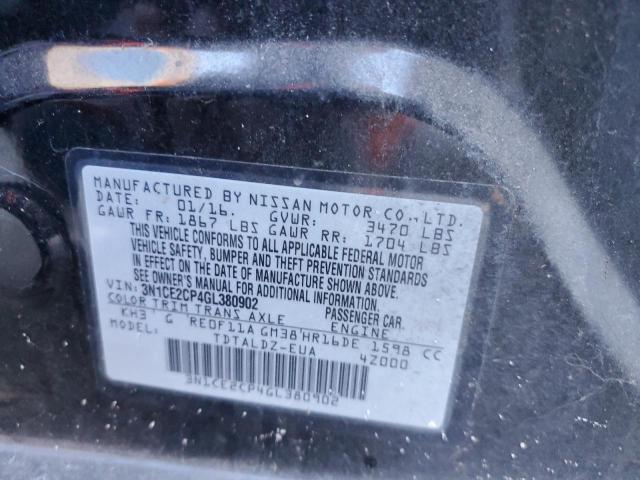 3N1CE2CP4GL380902 Nissan Versa Note S