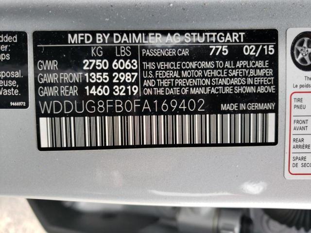 2015 MERCEDES-BENZ S 550 4MAT - WDDUG8FB0FA169402
