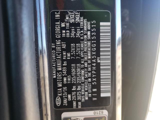 2016 KIA SORENTO EX - 5XYPH4A5XGG153515