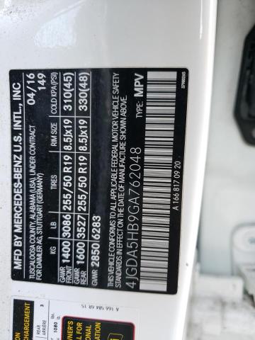 2016 MERCEDES-BENZ GLE 350 4M - 4JGDA5HB9GA762048