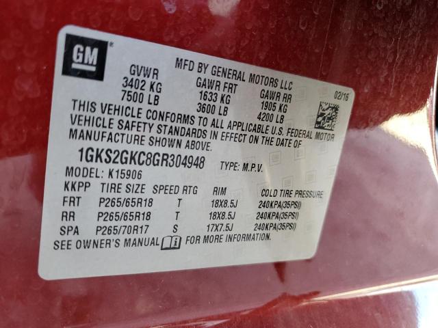 1GKS2GKC8GR304948 GMC Yukon