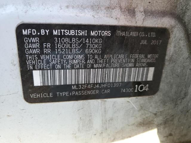 2018 MITSUBISHI MIRAGE ML32F4FJ4JHF01397