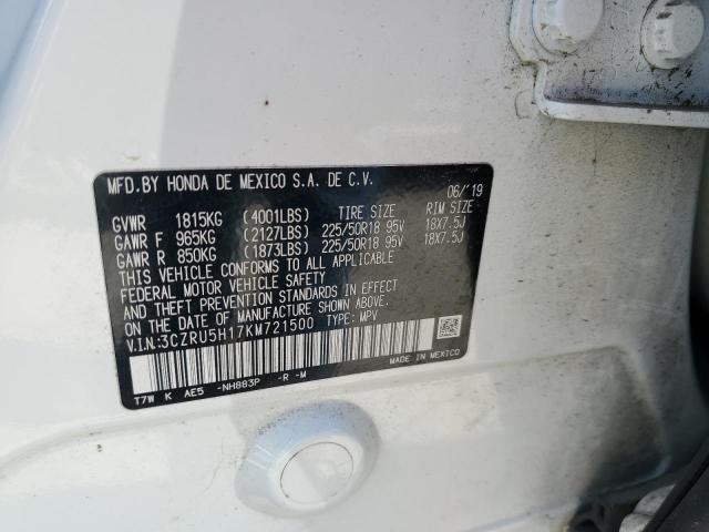 2019 HONDA HR-V SPORT - 3CZRU5H17KM721500