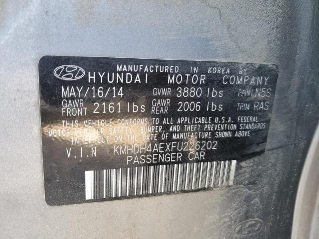 2015 HYUNDAI ELANTRA SE - KMHDH4AEXFU226202
