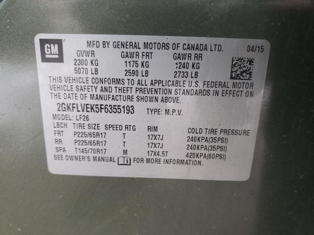 2GKFLVEK5F6355193 GMC Terrain