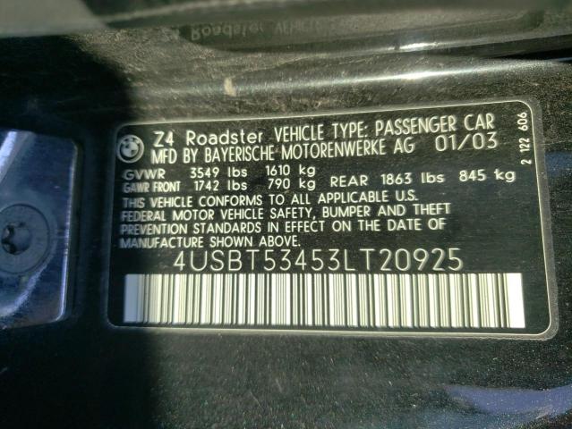4USBT53453LT20925 BMW Z4