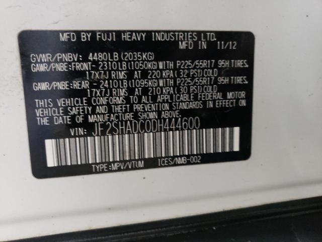 JF2SHADC0DH444600 Subaru Forester 2.5x Premium