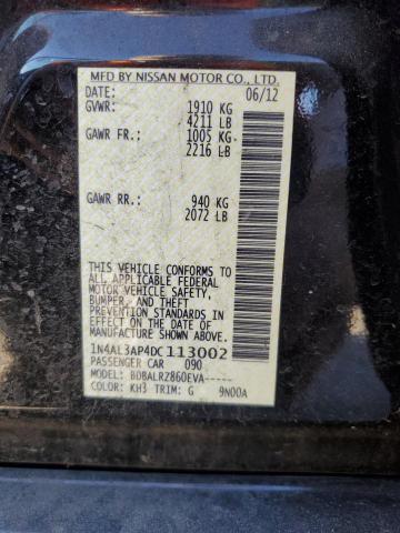 1N4AL3AP4DC113002 Nissan ALTIMA 2.5
