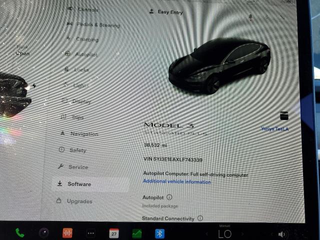 5YJ3E1EAXLF743339 Tesla MODEL 3