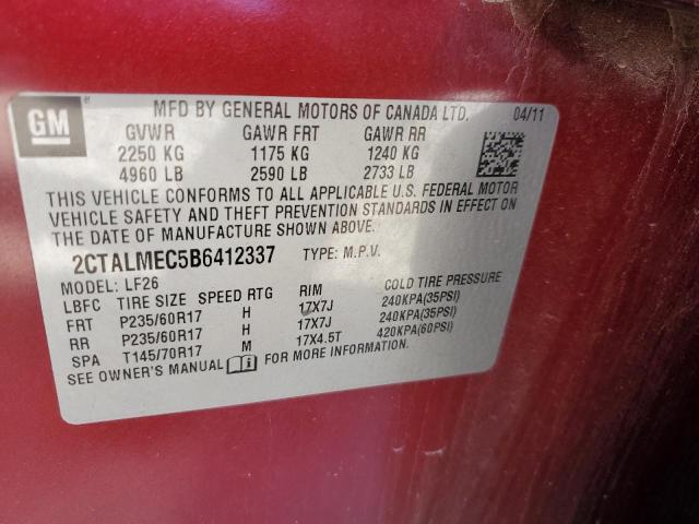 2CTALMEC5B6412337 GMC Terrain Sle