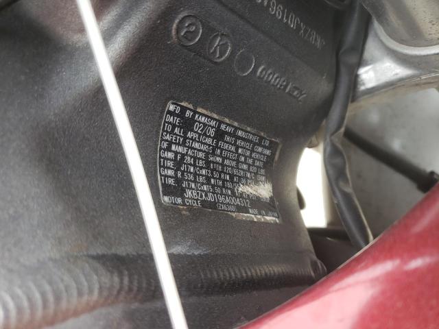 2006 KAWASAKI ZX636 C1 - JKBZXJD196A004312