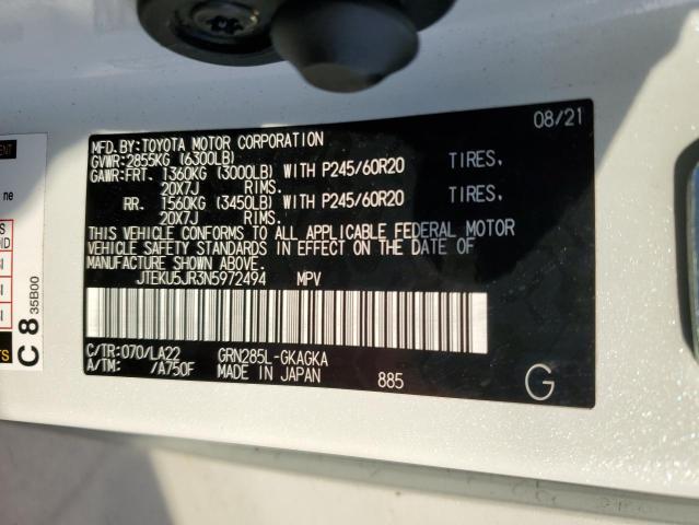 2022 TOYOTA 4RUNNER LI JTEKU5JR3N5972494