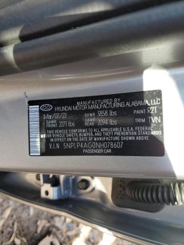 2022 HYUNDAI ELANTRA LI - 5NPLP4AG0NH078607
