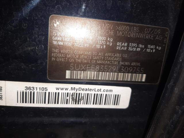 5UXFE83529L309755 BMW X5 Xdrive48i