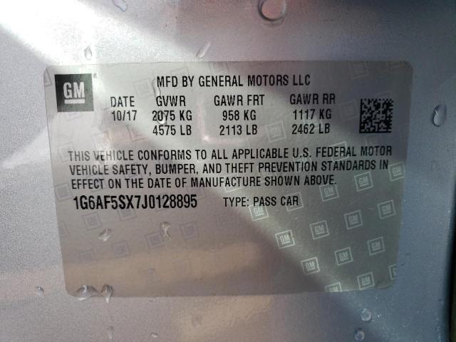 1G6AF5SX7J0128895 Cadillac ATS LUXURY