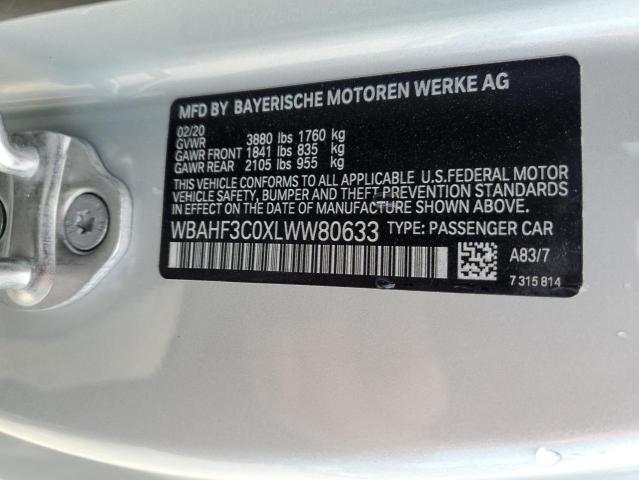 WBAHF3C0XLWW80633 BMW Z4 Sdrive30i