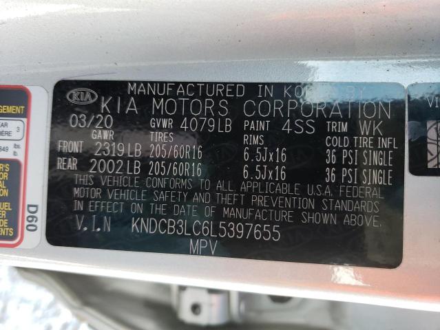 KNDCB3LC6L5397655 KIA NIRO LX