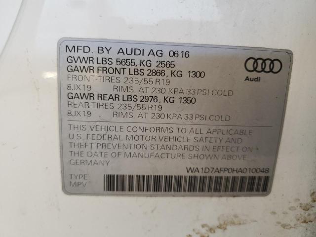 VIN WA1D7AFP0HA010048 2017 Audi Q5, Premium Plus S-... no.13