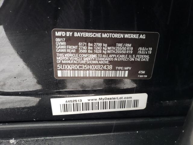 5UXKR0C35H0X82438 BMW X5 Xdrive35i