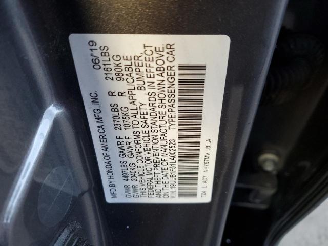 2020 ACURA TLX TECHNO - 19UUB1F51LA002523