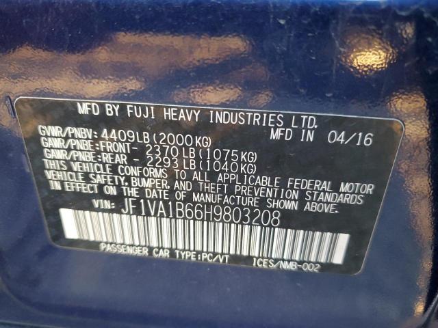 2017 SUBARU WRX - JF1VA1B66H9803208