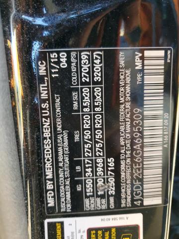 2016 MERCEDES-BENZ GL 350 BLU - 4JGDF2EE6GA695309
