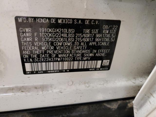 2023 HONDA HR-V LX 3CZRZ2H37PM710022