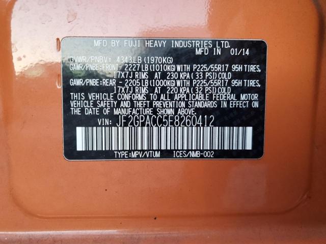 JF2GPACC5E8260412 Subaru XV