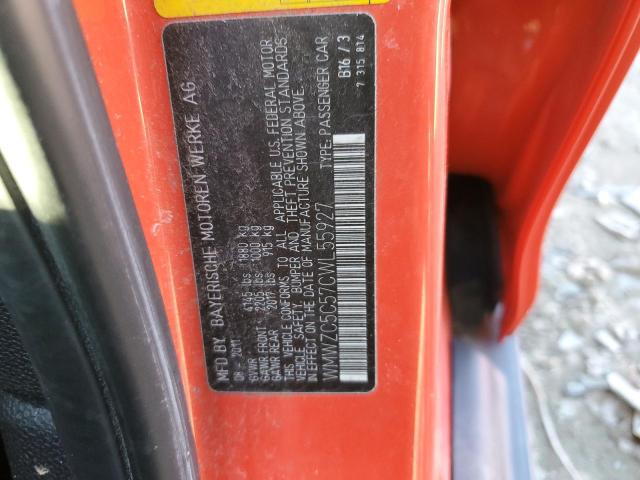 WMWZC5C57CWL55927 Mini Cooper