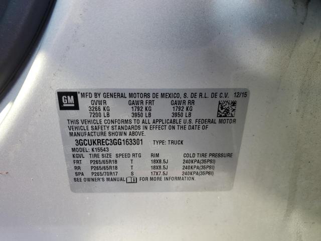 2016 CHEVROLET SILVERADO - 3GCUKREC3GG163301