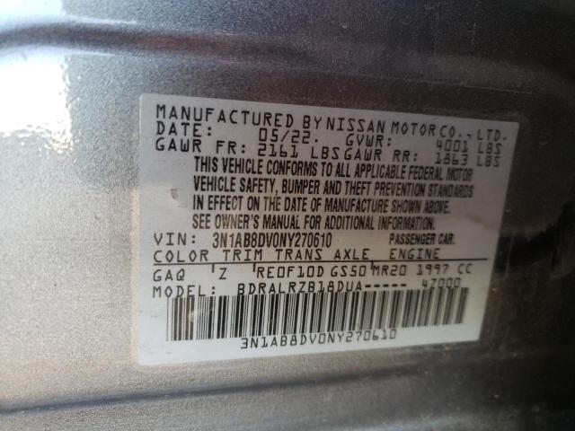 3N1AB8DV0NY270610 Nissan SENTRA SR