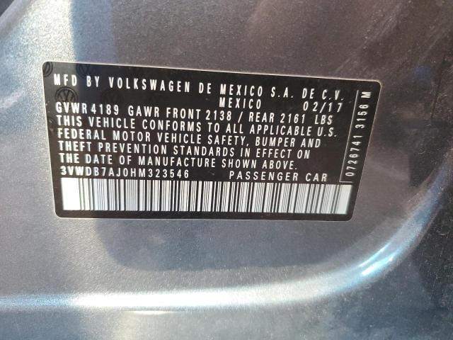 2017 VOLKSWAGEN JETTA SE - 3VWDB7AJ0HM323546