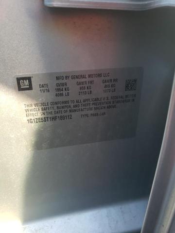 2017 CHEVROLET MALIBU LT 1G1ZE5ST1HF189112