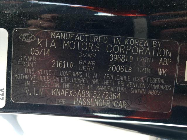 KNAFX5A83F5272364 KIA FORTE EX
