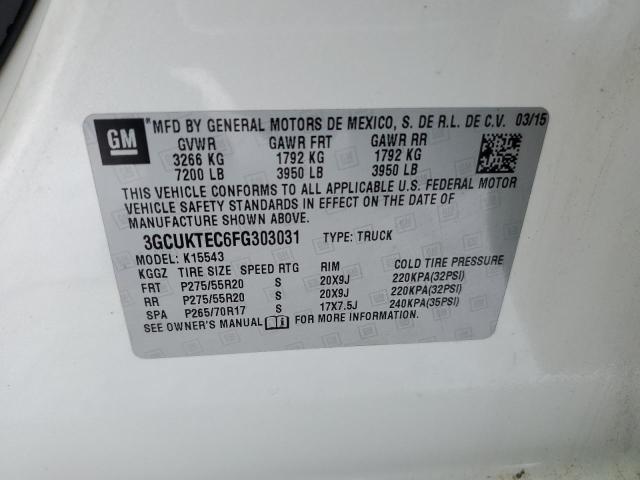 2015 CHEVROLET 1500 SILVE - 3GCUKTEC6FG303031