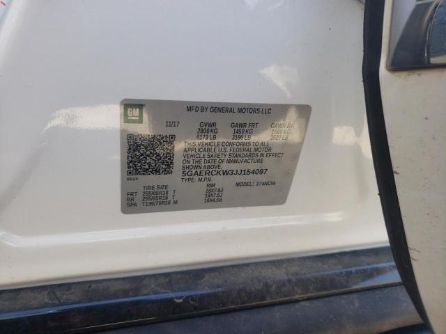 2018 BUICK ENCLAVE PR - 5GAERCKW3JJ154097